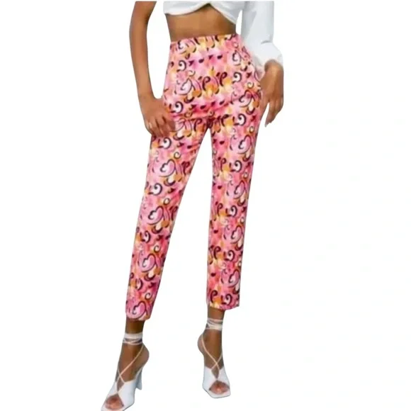 NEW Zara Retro Paisley Print High Waist Cropped Cigarette Pants - XS is  available for purchase on au PAY Market - Imported Goods Online Store  Co.Ltd. | au PAY Market